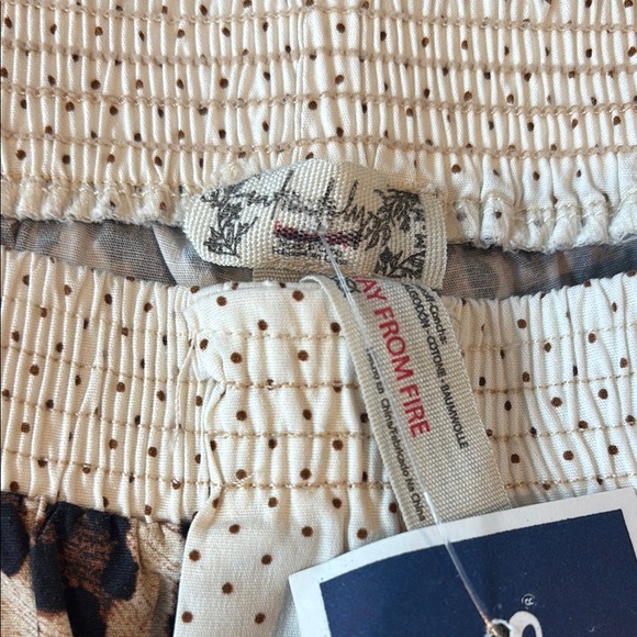 NWT Free People Intimately Leopard Print Pajama Shorts Medium - Picture 3 of 3